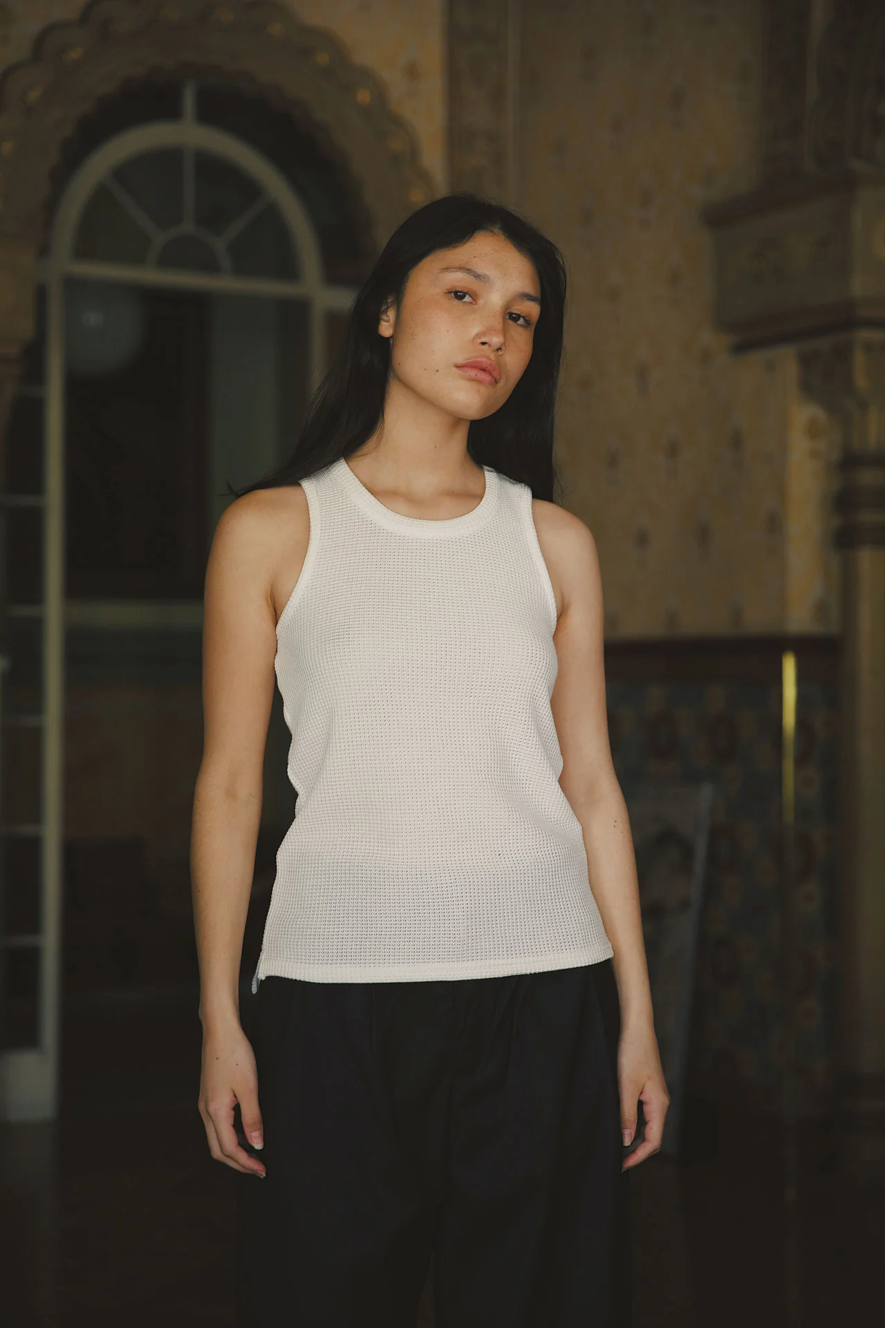 Andersen Waffle Tank, White - Image 7
